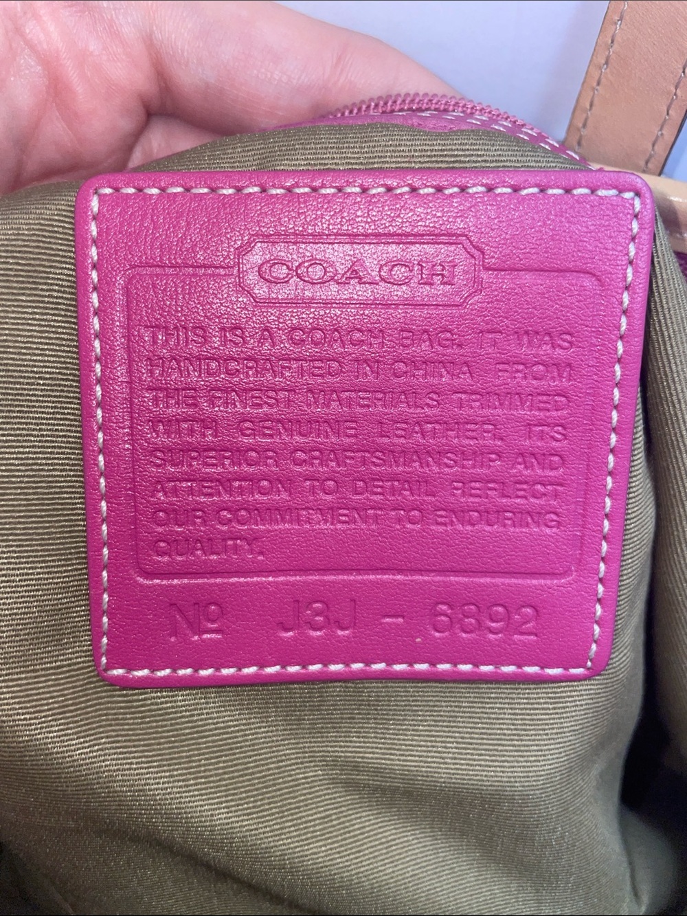 Vintage Coach ‘Hampton’ Signature Satchel - Picture 16 of 16